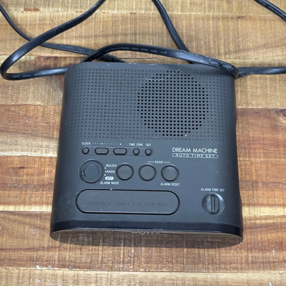 Sony Black Dream Machine Clock Radio